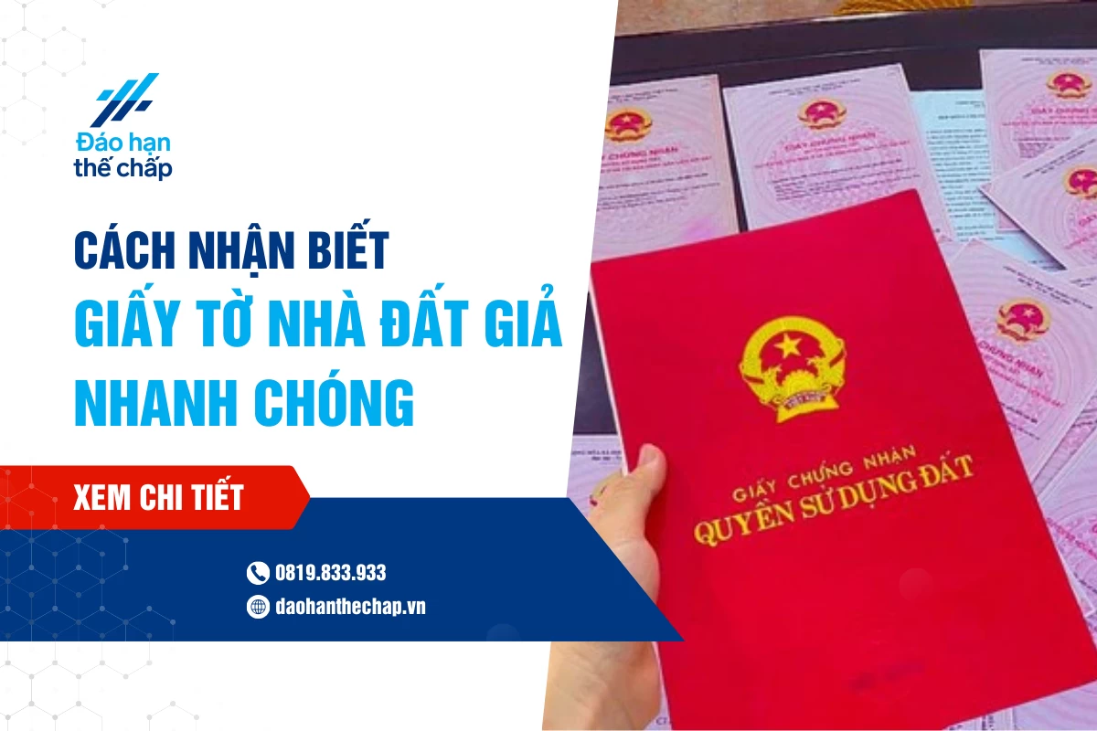 Cách Nhận Biết Giấy Tờ Nhà Đất Giả Nhanh Chóng | Đáo Hạn Thế Chấp