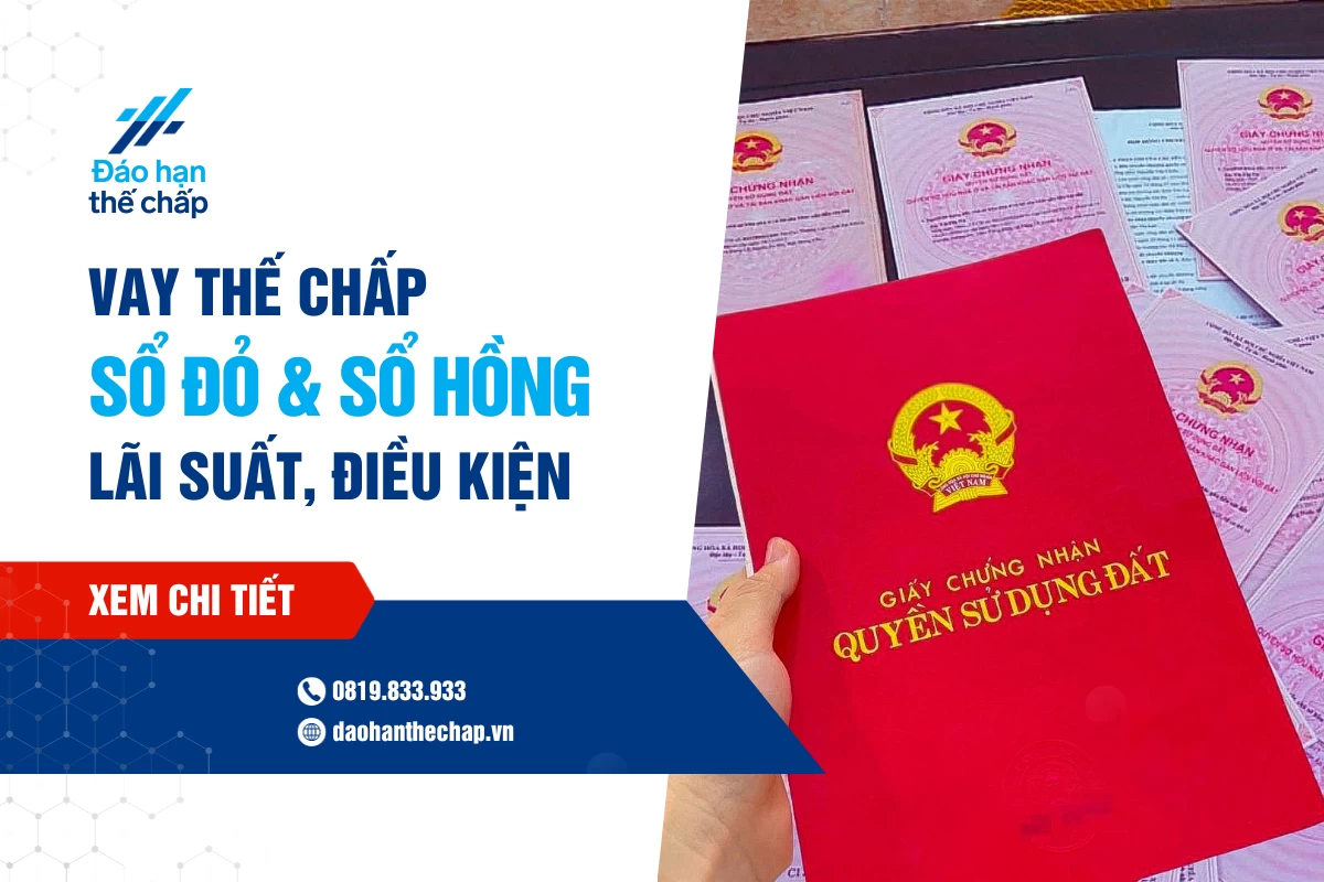 Vay Thế Chấp Sổ Đỏ & Sổ Hồng: Lãi Suất, Điều Kiện Và Thủ Tục | Đáo Hạn Thế Chấp