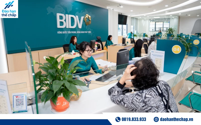 Quy trình vay thế chấp tại ngân hàng BIDV